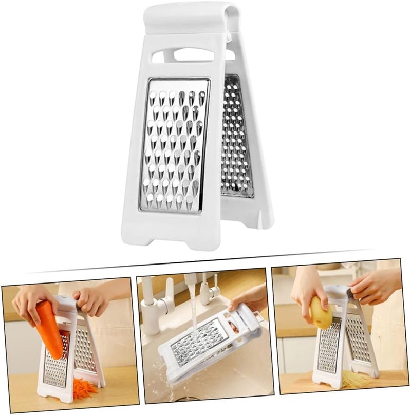 Stainless Steel Double Sided Grater Multipurpose Slicer For Cheese Vegetables Cucumber - Image 5